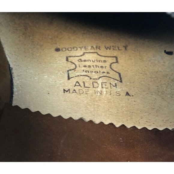 Alden J Crew Mens 97572 Brown Calfskin Long Wing AMPUTEE...
